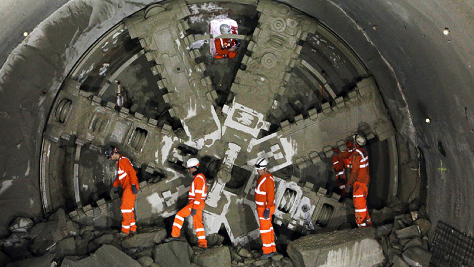 Møtepunkt i tunnell