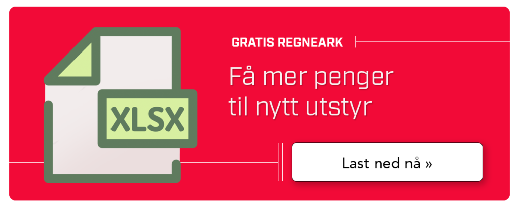 Regneark til tapt produksjon